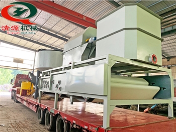 發(fā)往青?？蛻艮D(zhuǎn)鼓濃縮脫水一體機(jī)砂水分離器